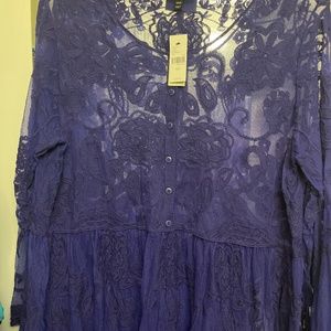 Lane Bryant lacey top